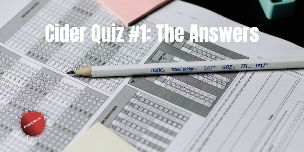 Cider Quiz Answers: Question #3